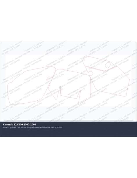 PPF Template - Kawasaki KLX400 2000-2004
