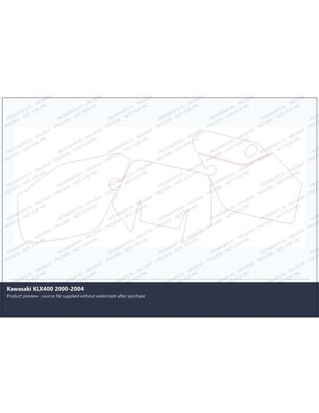 PPF Template - Kawasaki KLX400 2000-2004