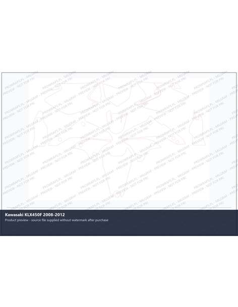PPF Template - Kawasaki KLX450F 2008-2012