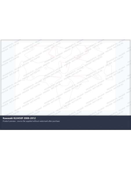 PPF Template - Kawasaki KLX450F 2008-2012