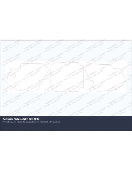 PPF Template - Kawasaki KX125250 1988-1989