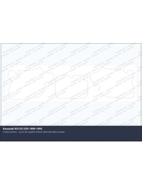 PPF Template - Kawasaki KX125250 1990-1993