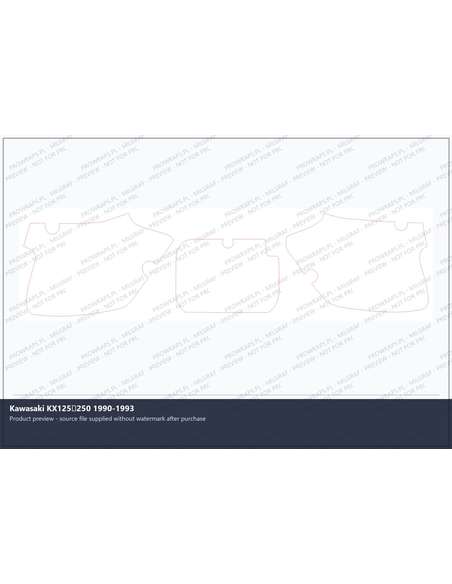 PPF Template - Kawasaki KX125250 1990-1993