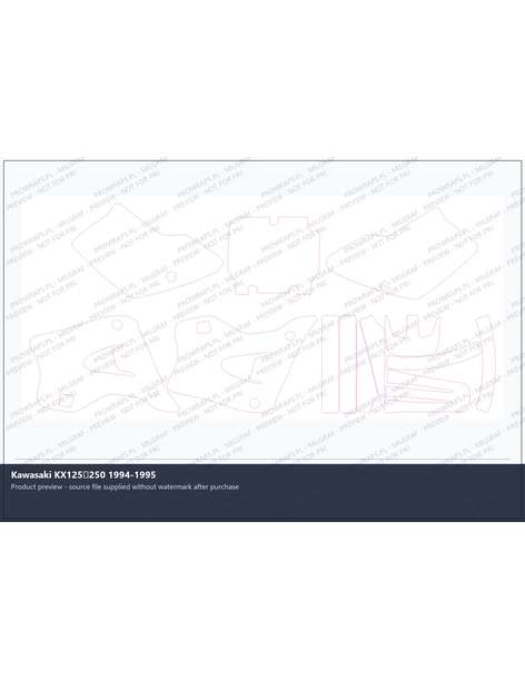 PPF Template - Kawasaki KX125250 1994-1995