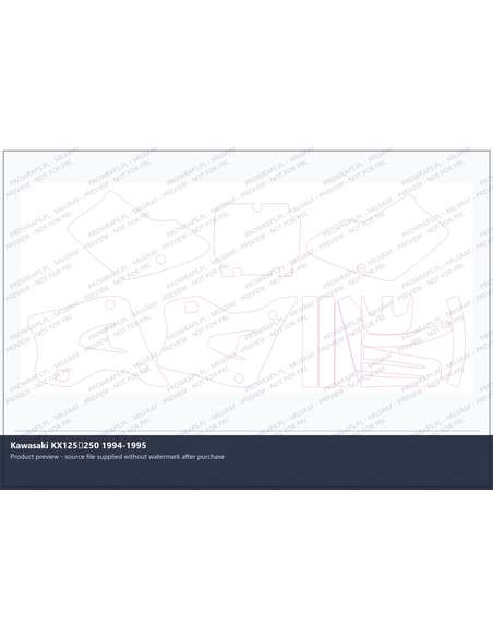 PPF Template - Kawasaki KX125250 1994-1995