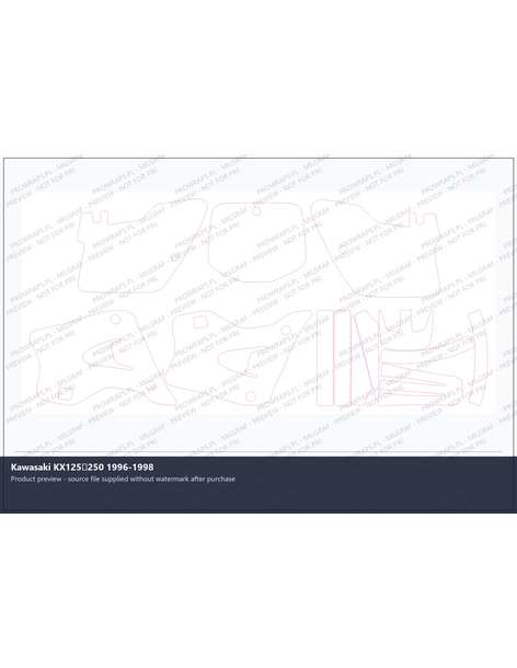 PPF Template - Kawasaki KX125250 1996-1998