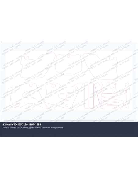 PPF Template - Kawasaki KX125250 1996-1998