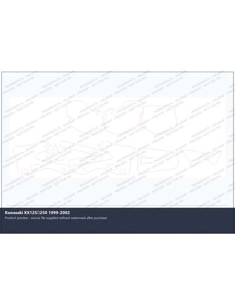 PPF Template - Kawasaki KX125250 1999-2002