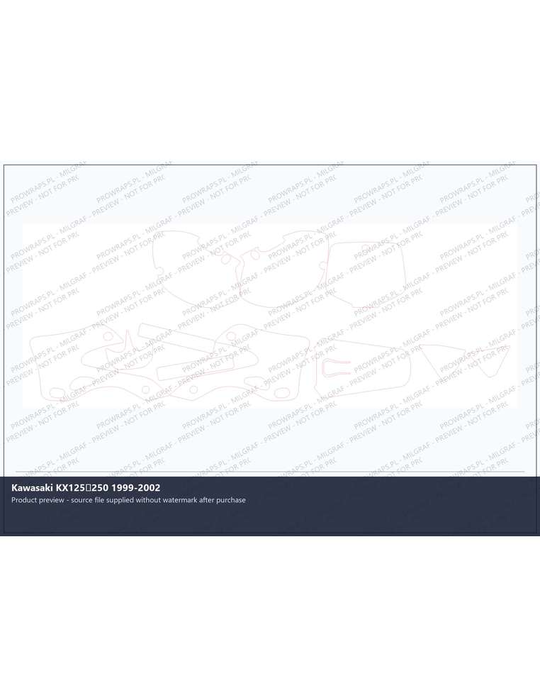 PPF Template - Kawasaki KX125250 1999-2002