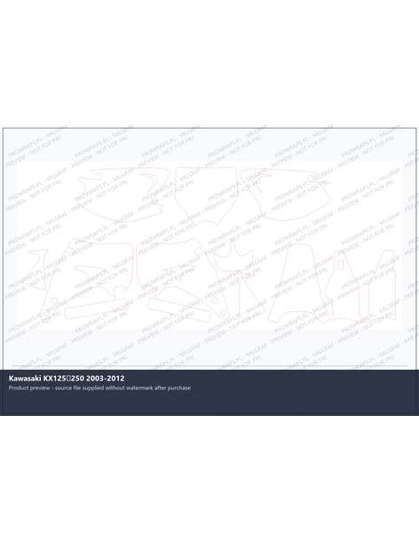 PPF Template - Kawasaki KX125250 2003-2012