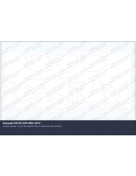 PPF Template - Kawasaki KX125250 2003-2012