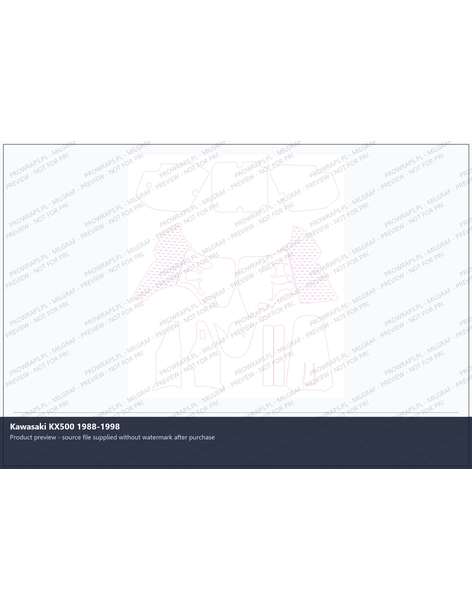 PPF Template - Kawasaki KX500 1988-1998