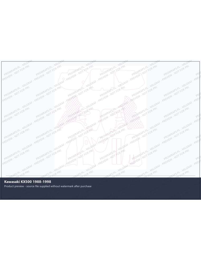PPF Template - Kawasaki KX500 1988-1998
