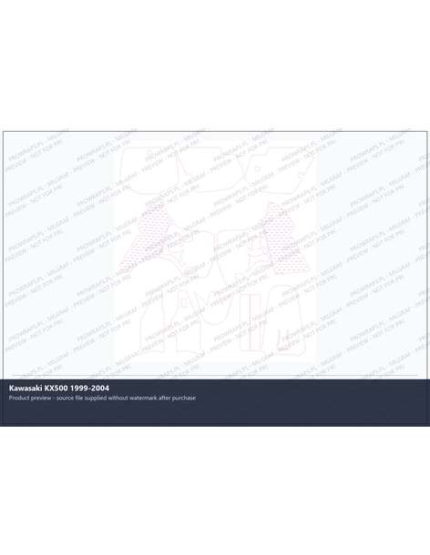 PPF Template - Kawasaki KX500 1999-2004