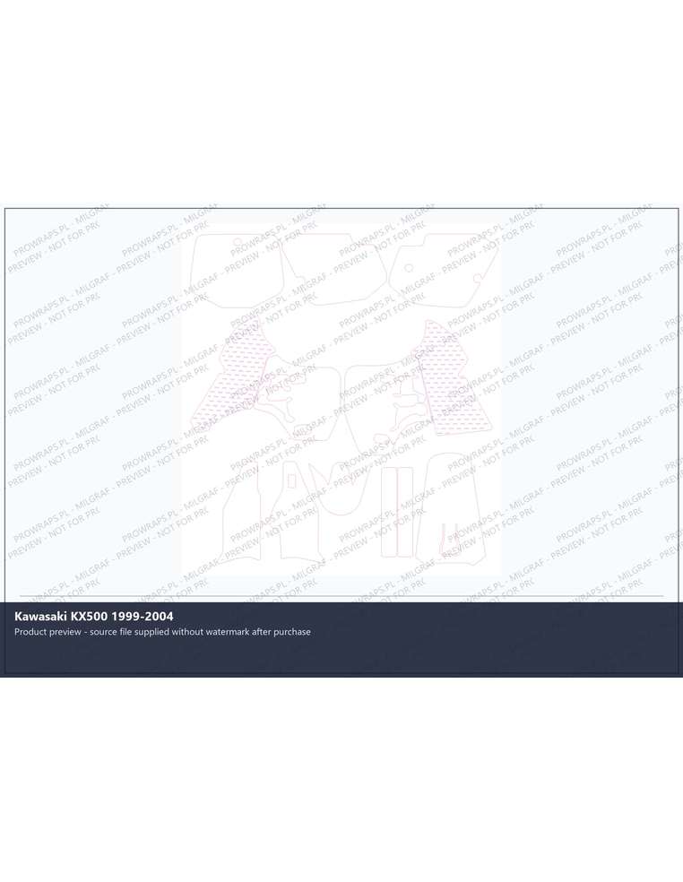 PPF Template - Kawasaki KX500 1999-2004