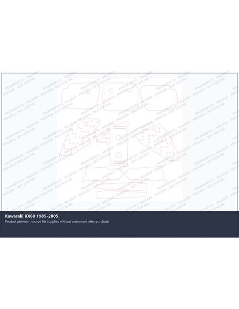 PPF Template - Kawasaki KX60 1985-2005