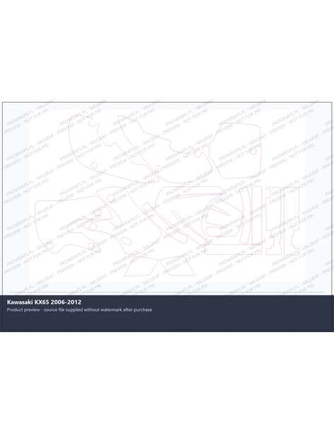 PPF Template - Kawasaki KX65 2006-2012