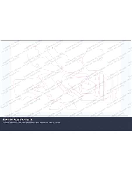 PPF Template - Kawasaki KX65 2006-2012