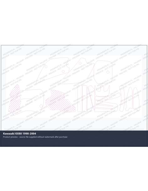 PPF Template - Kawasaki KX80 1998-2004