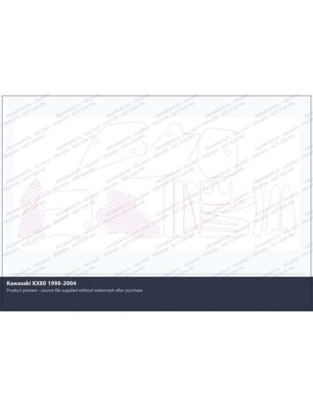 PPF Template - Kawasaki KX80 1998-2004