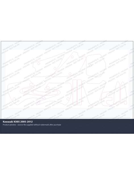 PPF Template - Kawasaki KX85 2005-2012