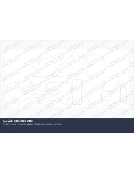 PPF Template - Kawasaki KX85 2005-2012