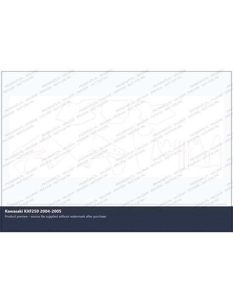 PPF Template - Kawasaki KXF250 2004-2005