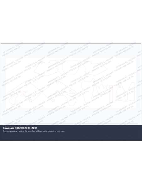 PPF Template - Kawasaki KXF250 2004-2005