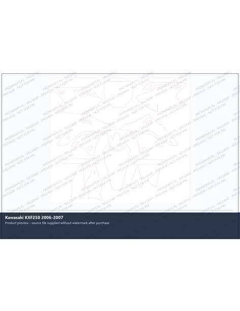 PPF Template - Kawasaki KXF250 2006-2007