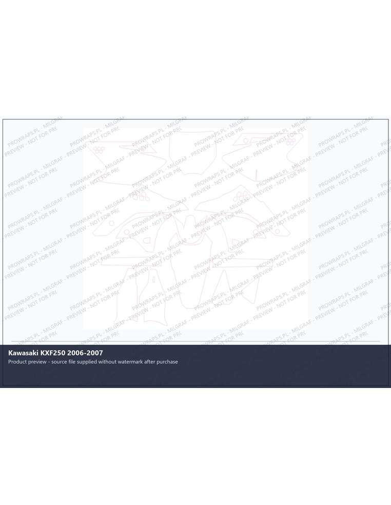 PPF Template - Kawasaki KXF250 2006-2007