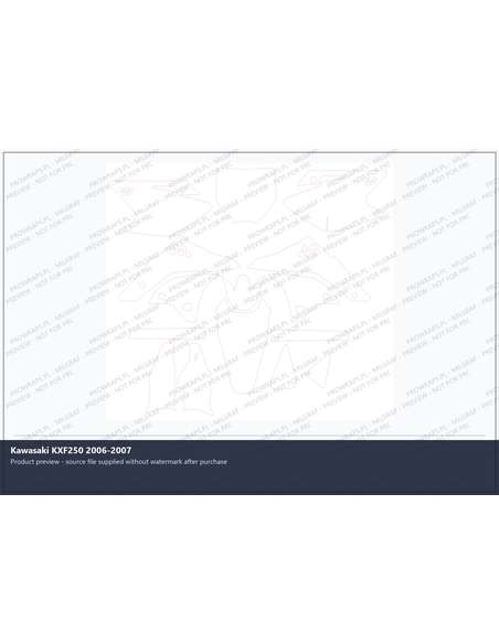 PPF Template - Kawasaki KXF250 2006-2007