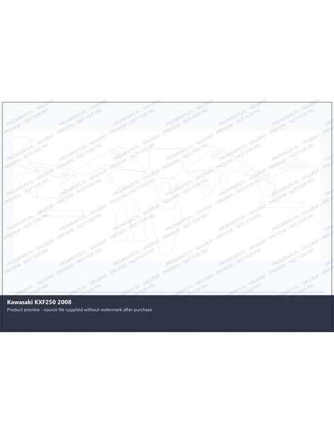 PPF Template - Kawasaki KXF250 2008