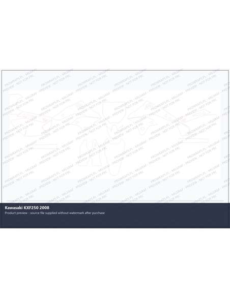 PPF Template - Kawasaki KXF250 2008