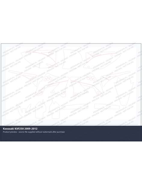 PPF Template - Kawasaki KXF250 2009-2012