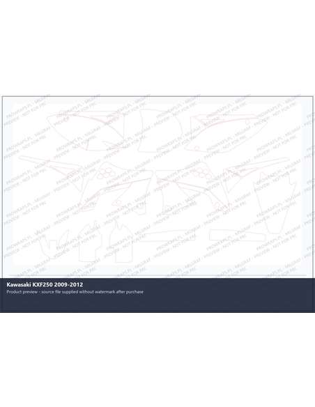 PPF Template - Kawasaki KXF250 2009-2012
