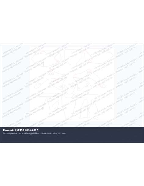 PPF Template - Kawasaki KXF450 2006-2007