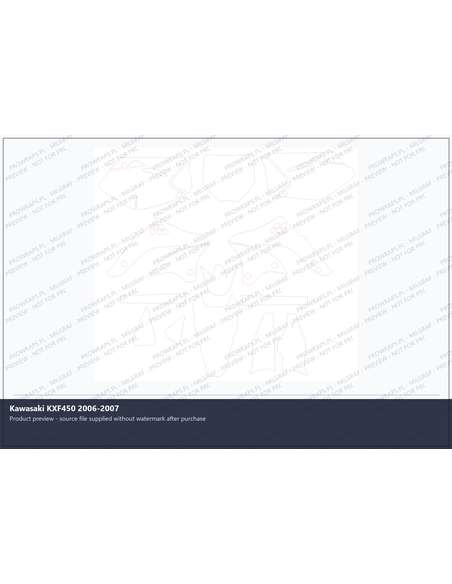 PPF Template - Kawasaki KXF450 2006-2007
