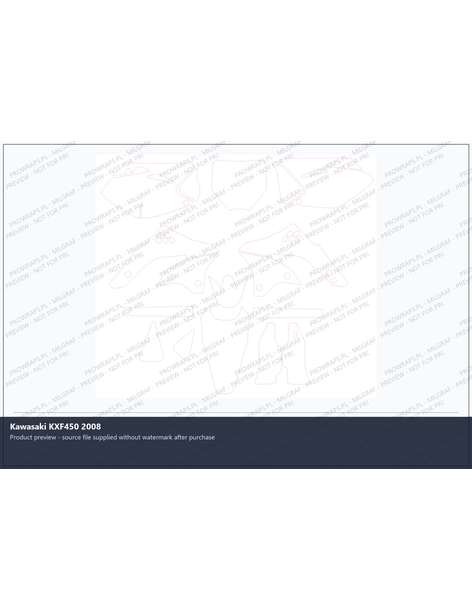 PPF Template - Kawasaki KXF450 2008