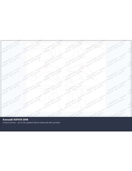 PPF Template - Kawasaki KXF450 2008