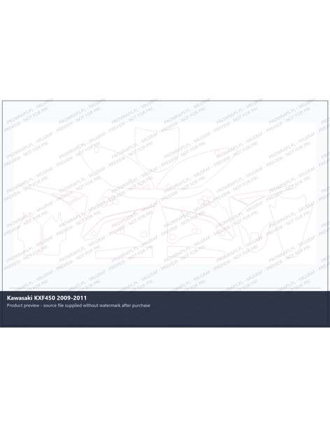 PPF Template - Kawasaki KXF450 2009-2011