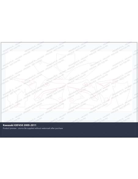 PPF Template - Kawasaki KXF450 2009-2011