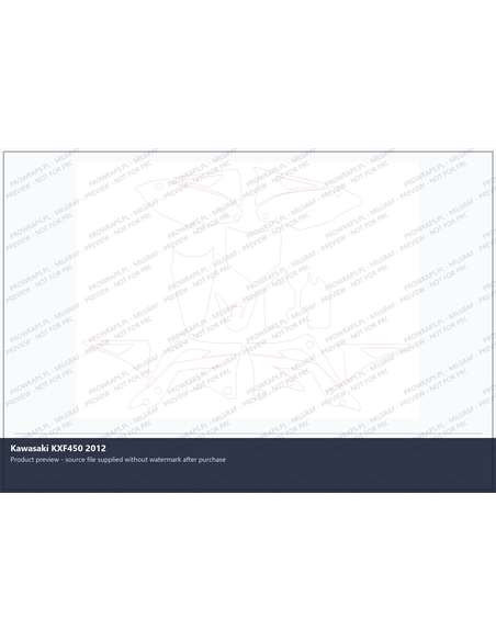 PPF Template - Kawasaki KXF450 2012