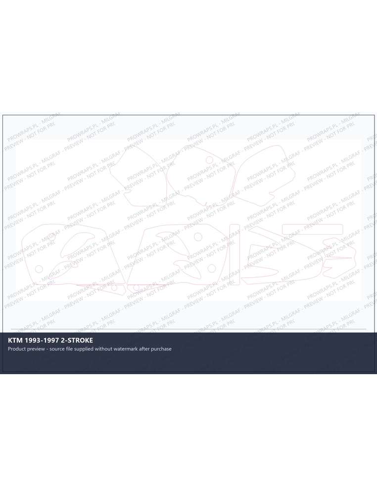 PPF Template - KTM 1993-1997 2-STROKE
