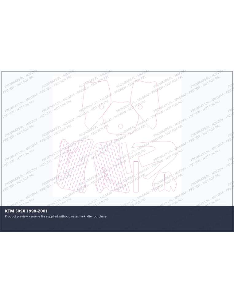 PPF Template - KTM 50SX 1998-2001