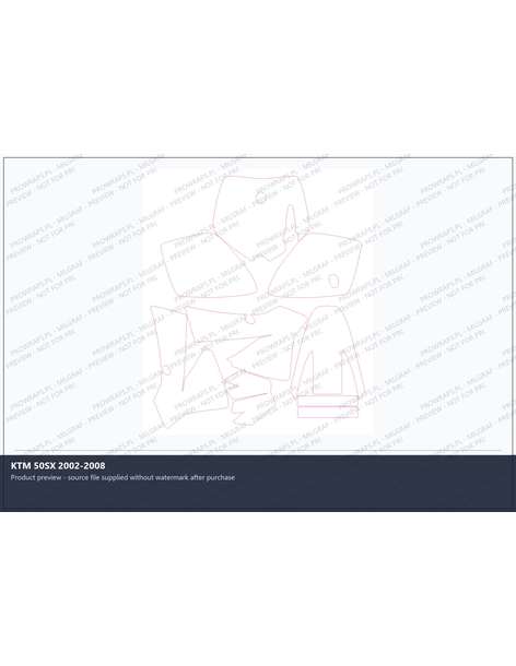 PPF Template - KTM 50SX 2002-2008