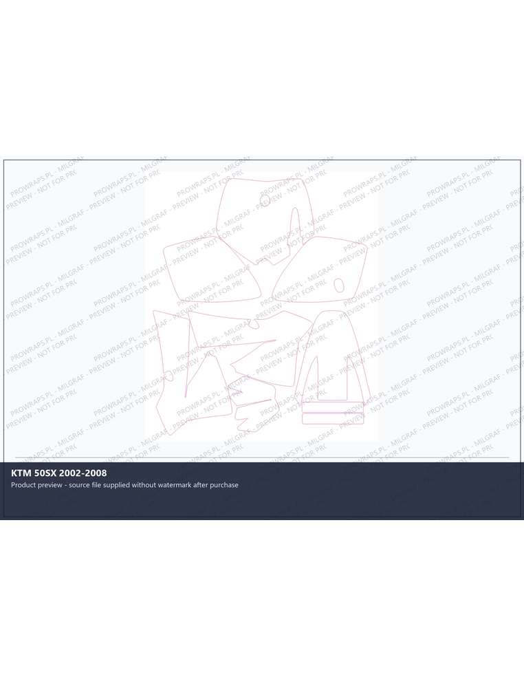 PPF Template - KTM 50SX 2002-2008