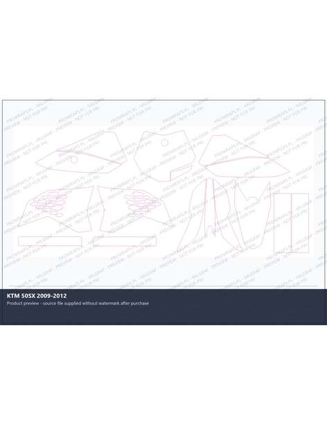 PPF Template - KTM 50SX 2009-2012
