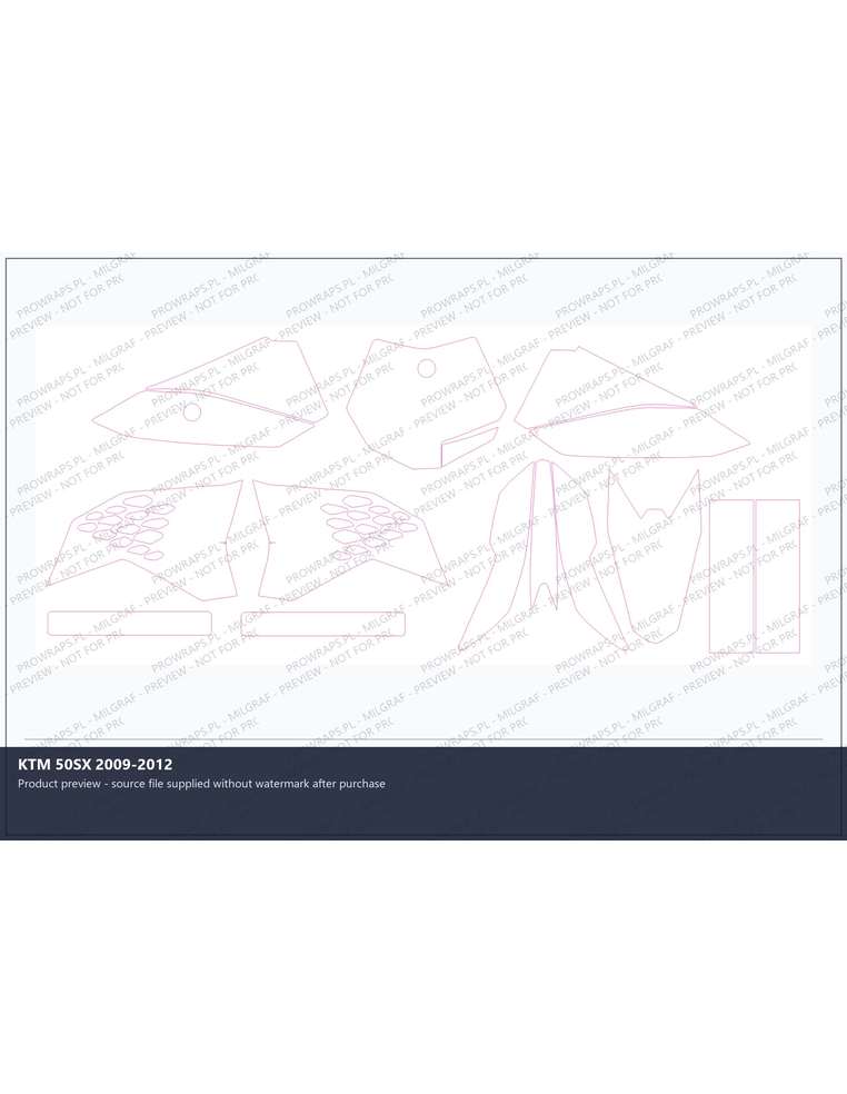 PPF Template - KTM 50SX 2009-2012