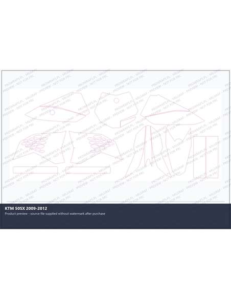 PPF Template - KTM 50SX 2009-2012