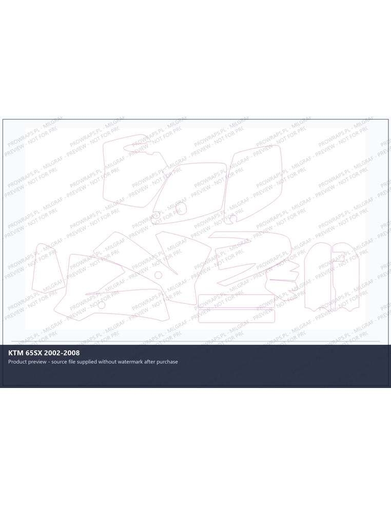 PPF Template - KTM 65SX 2002-2008
